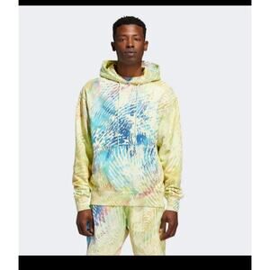 ADIDAS X Pharrell Williams PW Multicolor Hoodie M 90s BAsketball Tie Dye Mens L